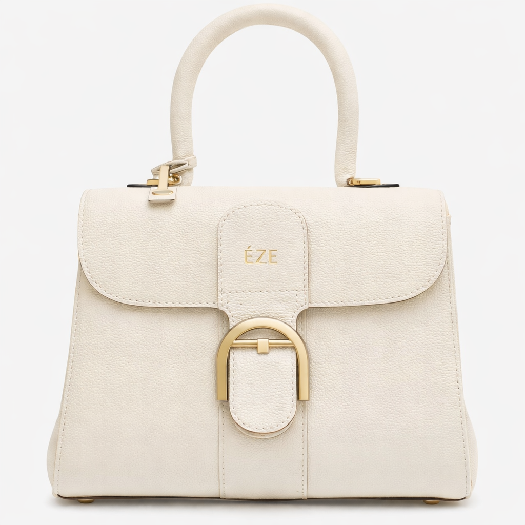 ÉZE — Mule “Véra Olive Heel” Volumen suave. Carácter preciso.